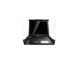 1U rack mount 17" LED KVM switch 8 ports HDB-15 with touch pad+Mouse - AL-V708P