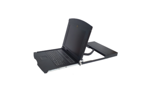 17" 1U single rail LCD w/4 port Cat-5 KVM Switch - AL-UV704L